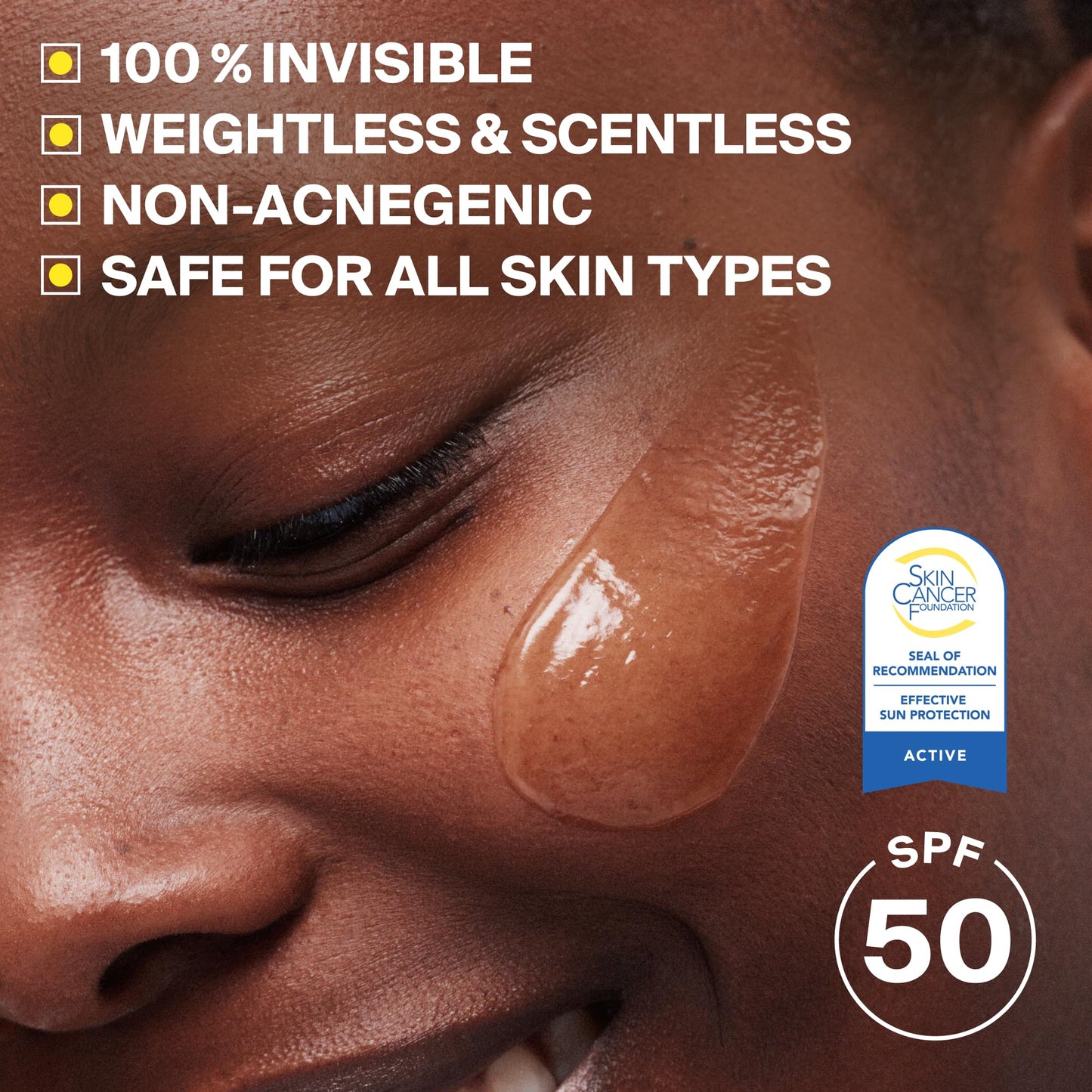 Supergoop! Unseen Sunscreen - SPF 50 - Clear & Invisible Face Sunscreen + Broad Spectrum + Makeup-Gripping Primer - Weightless, Scentless, Oil Free - For All Skin Types & Tones - 0.68 fl oz