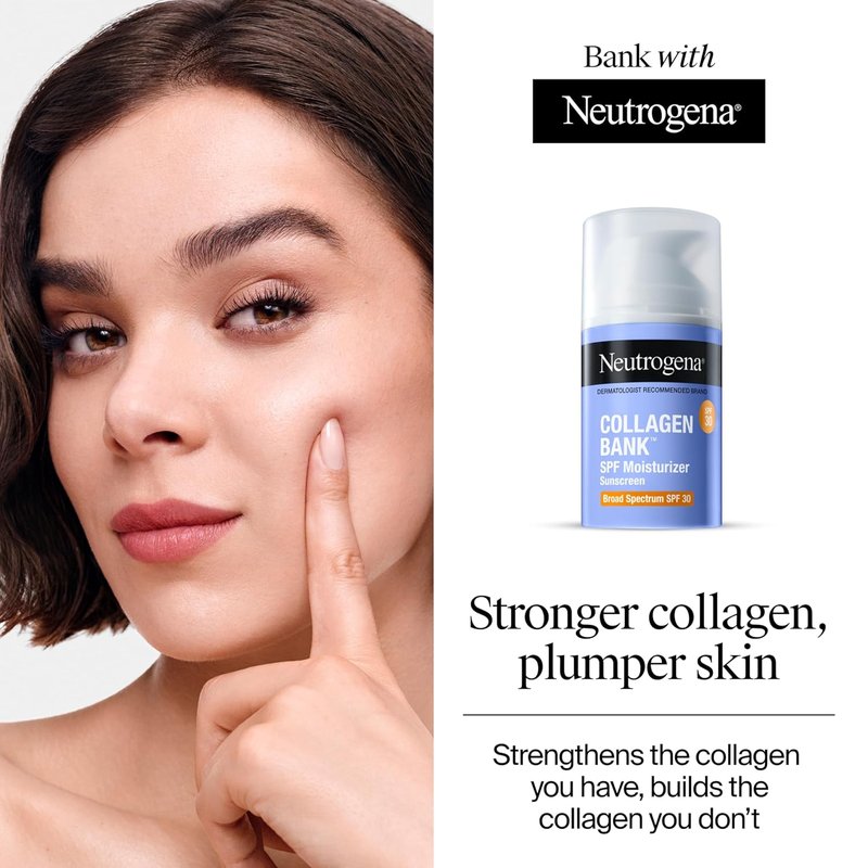 Neutrogena Collagen Face Moisturizer with SPF 30 - Anti-Aging Cream for Face & Neck | 2.7 fl oz (Pack of 2)