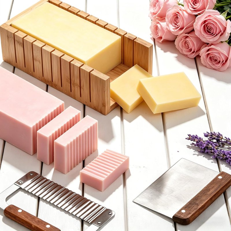 Soap Making Kit for Adults - All-in-One Supplies with Goat Milk Base, Silicone Molds & 500+ DIY Accessories