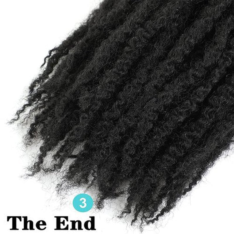 Ayana Marley Hair 3 Packs Marley Twist Braiding Hair Marley Braiding Hair For Faux Locs Crochet Hair 24Inch Long Afro Synthetic Hair Extensions (24 inch-3 pack, 1B)