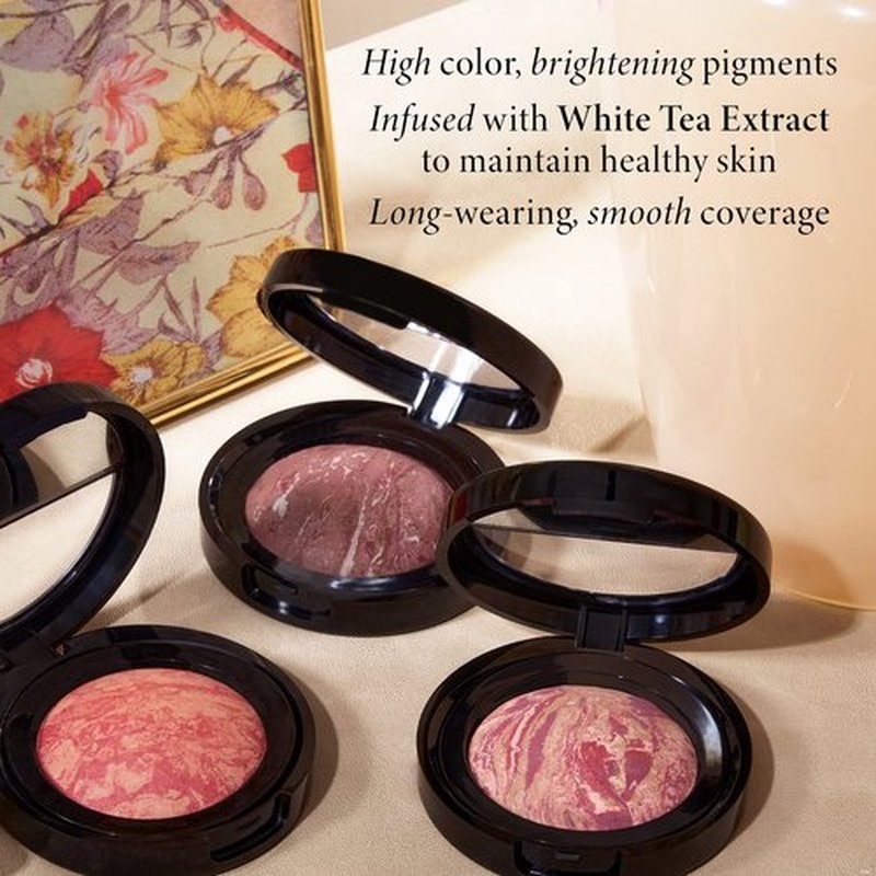 LAURA GELLER NEW YORK Baked Blush-n-Brighten Marbleized Blush for Cheeks - Starfish Island - Natural Finish - Buildable Color