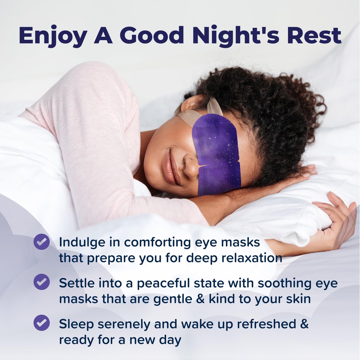 Heated Eye Mask For Dry Eyes - 15pcs Self Heating Steam Eye Mask - Warm Compress For Eyes - Warming & Ready To Use For Sleep & Relaxation - On-The-Go Warm Eye Compress For Dry Eyes Travel Essentials