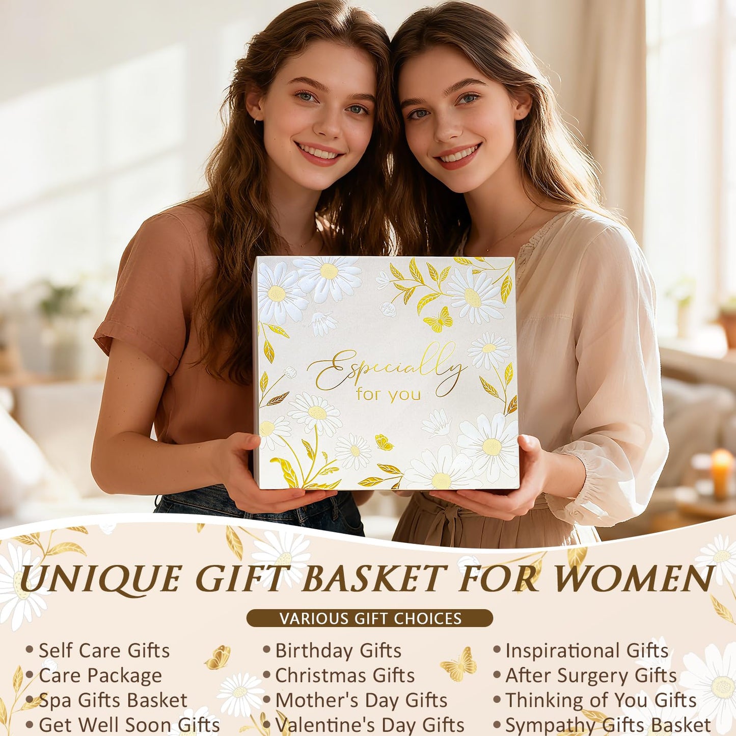 Self Care Package Get Well Soon Gifts Basket for Women Birthday Gifts Set