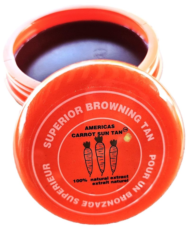 Natural Tanning Cream - Fast-Acting Carrot & Henna Formula for Deep Golden Tan | Moisturizing SPF 0