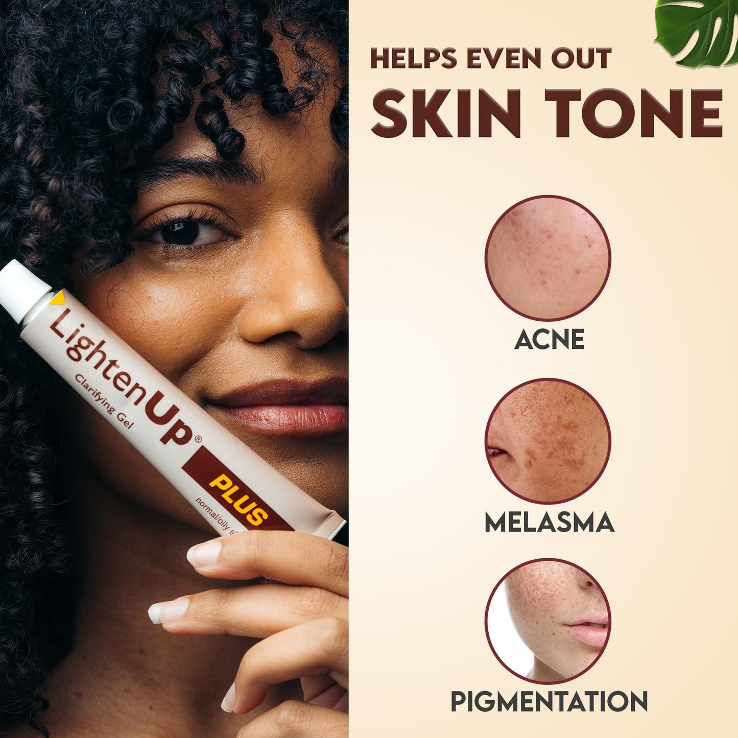Lighten-Up Plus Clarifying Gel - 1 fl oz / 30 ml - Brightening Cream for Knuckles, Elbows, Hands, Armpits, with Alpha Arbutin, Fruity Tamarind Extract