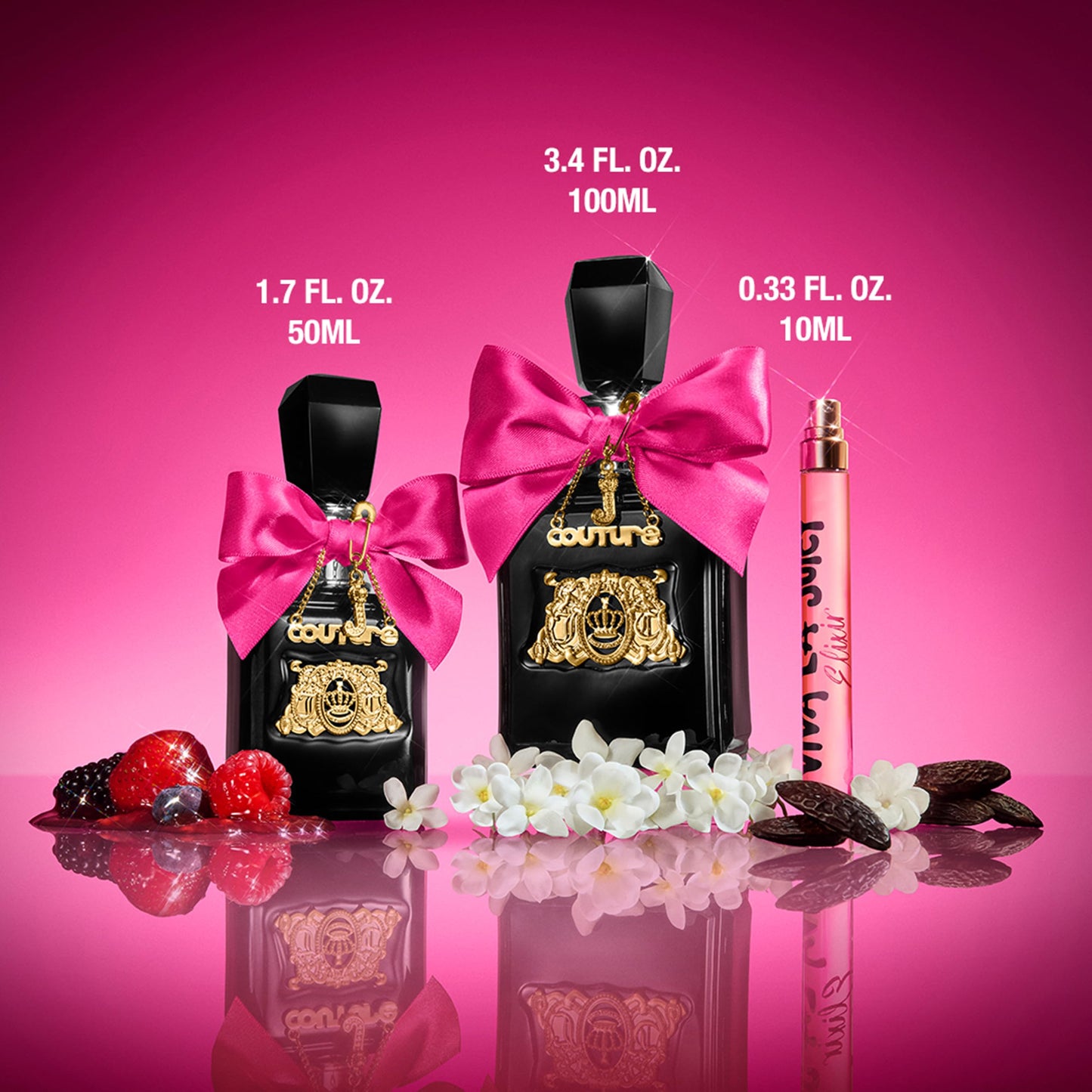 Juicy Couture Viva La Juicy Elixir de Parfum Spray Pen, Long-Lasting Women's Perfume with Notes of Berries, Gardenia, Jasmine & Sandalwood - Floral Amber Travel Size, EDP Spray, 0.33 fl oz