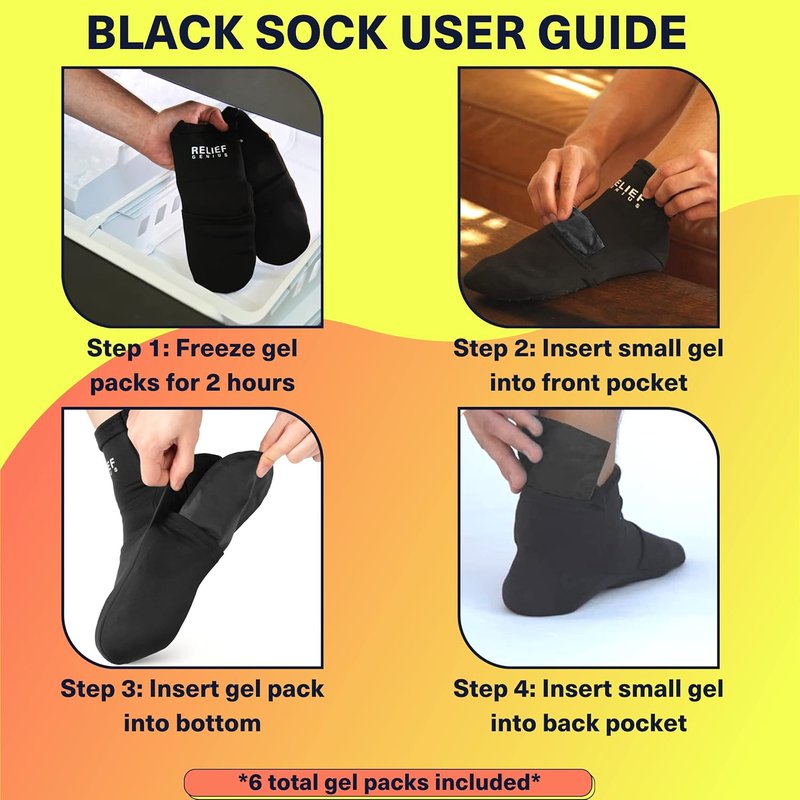 Cold Therapy Socks & Hand Ice Pack Cooling Gloves - Chemotherapy Relief for Neuropathy | Large Size