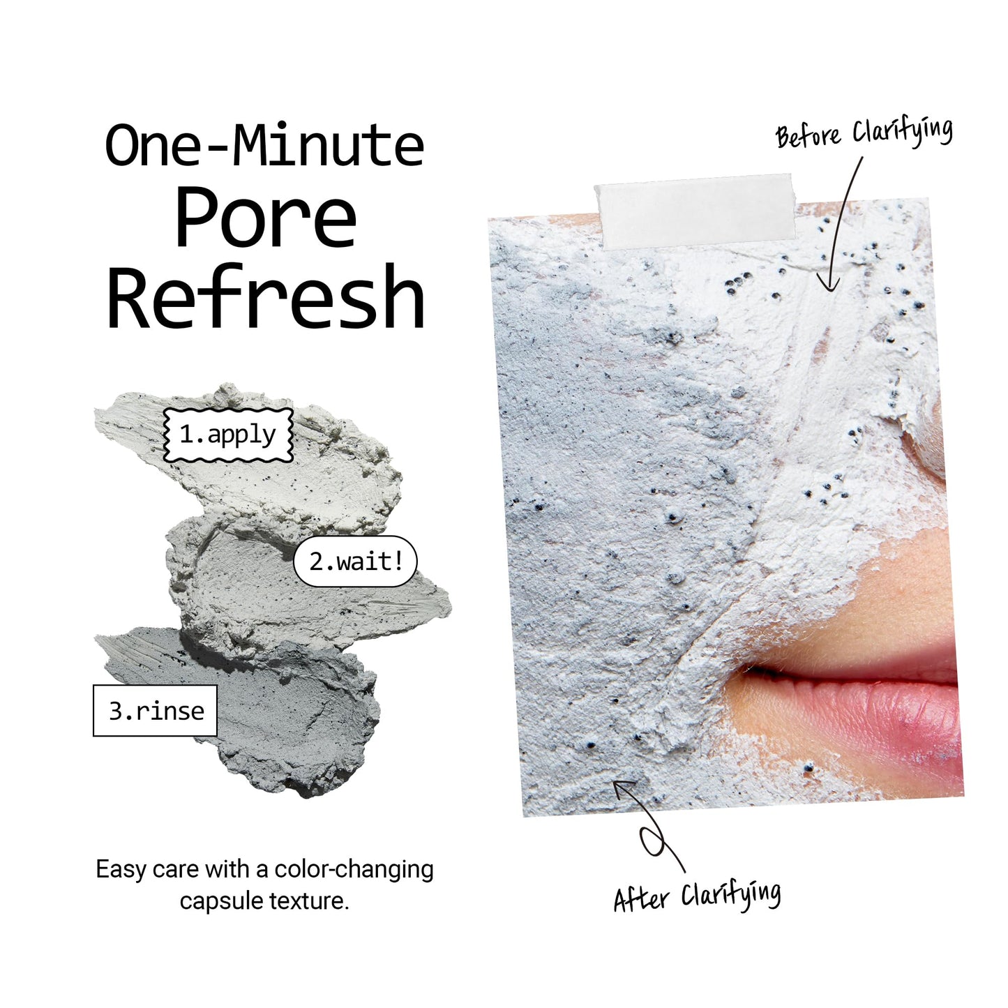 Torhop Musta Conte Mask - 1 Minute Pore Mask w/Charcoal Capsules, Finnish Birch Sap, Norwegian Cloudberry Extract & BHA - Whipped Clay Face Mask Skin Care to Refresh, Clarify & Smooth Skin (2.1 oz)