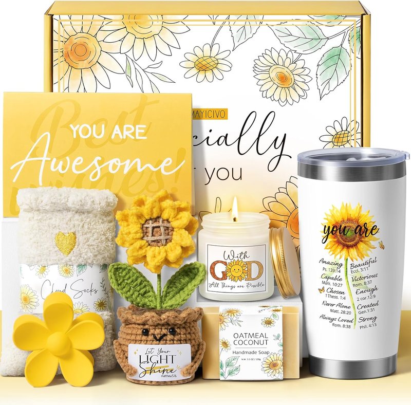 Christian Gifts for Women - Inspirational Sunflower Faith-Based Gift | Perfect for Easter, Birthdays & Special Occasions