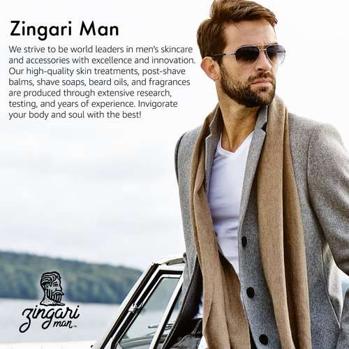 Zingari Man The Rambler Beard Elixir – Conditioning, Softening and Rejuvenating Grooming Product – Natural Fruit Oils Tame Beards and Moustaches and Nourish Facial Skin, 2 fl oz
