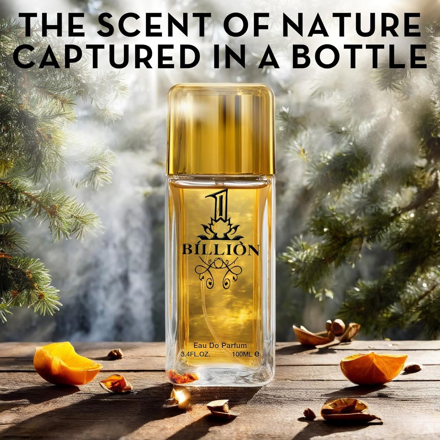 1 Billion For Men - 100ml Eau De Parfum Luxury Fragrance Spray, Cologne For Men - Daywear, Casual Daily Cologne - 3.4 Oz Bottle - Long Lasting EDP Ideal Gift for Birthday, Anniversary or Just You.
