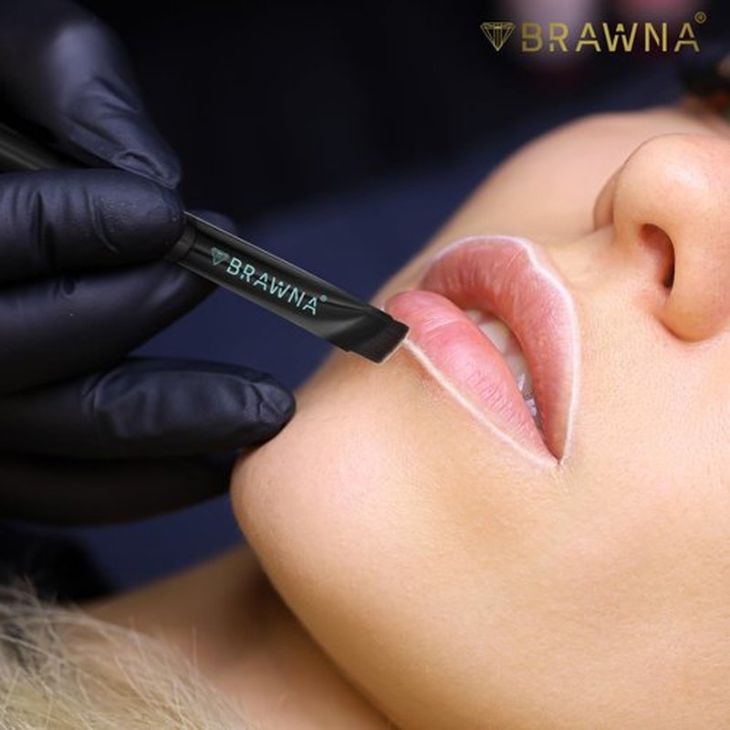 Brawna Pro Contour White Mapping Paste for Brow and Lip Measuring - White Concealer for PMU, Eyebrow Henna, Lamination, Tint