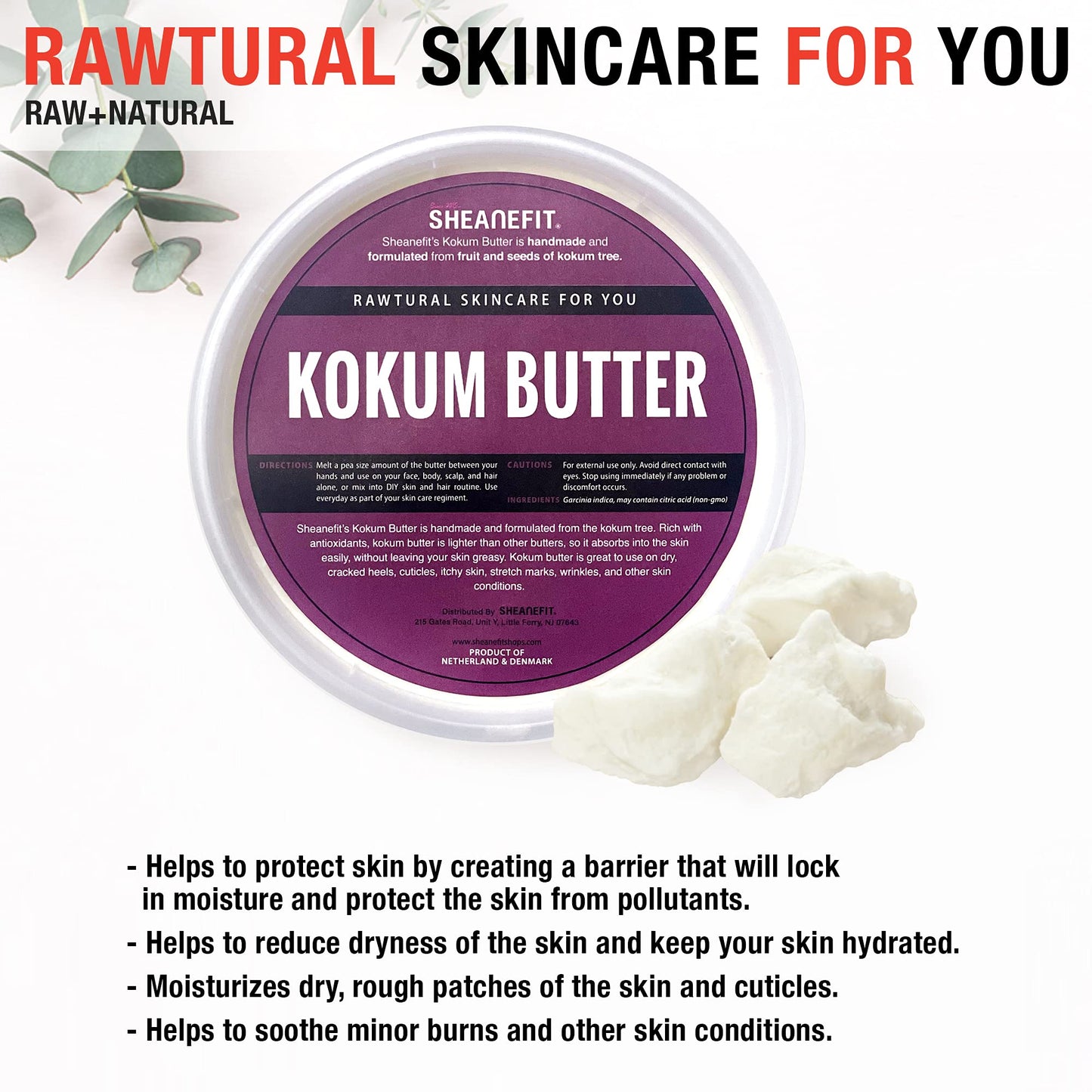 Sheanefit Essential Butter Set - 8oz of Unrefined Ivory Shea Butter, Raw