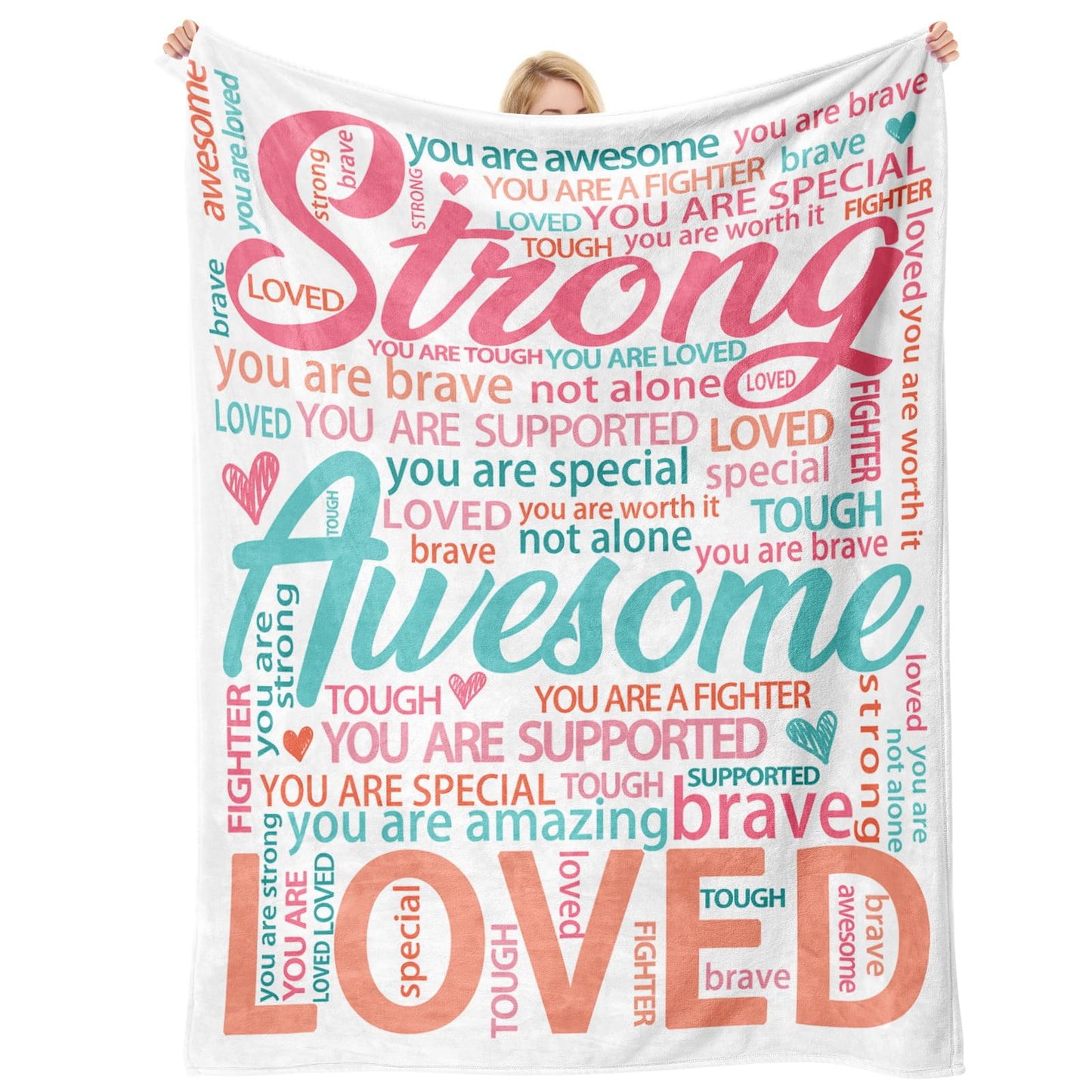 Super Soft Hug Blanket for Women 50"x60" Thinking of You Gift for Her