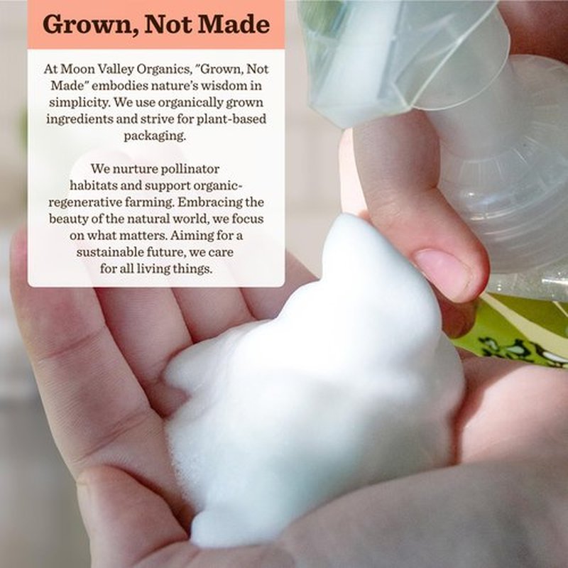 Moon Valley Herbal Foaming Hand Soap, Grapefruit Thyme 2 Pack, Vegan, Recyclable Bottle