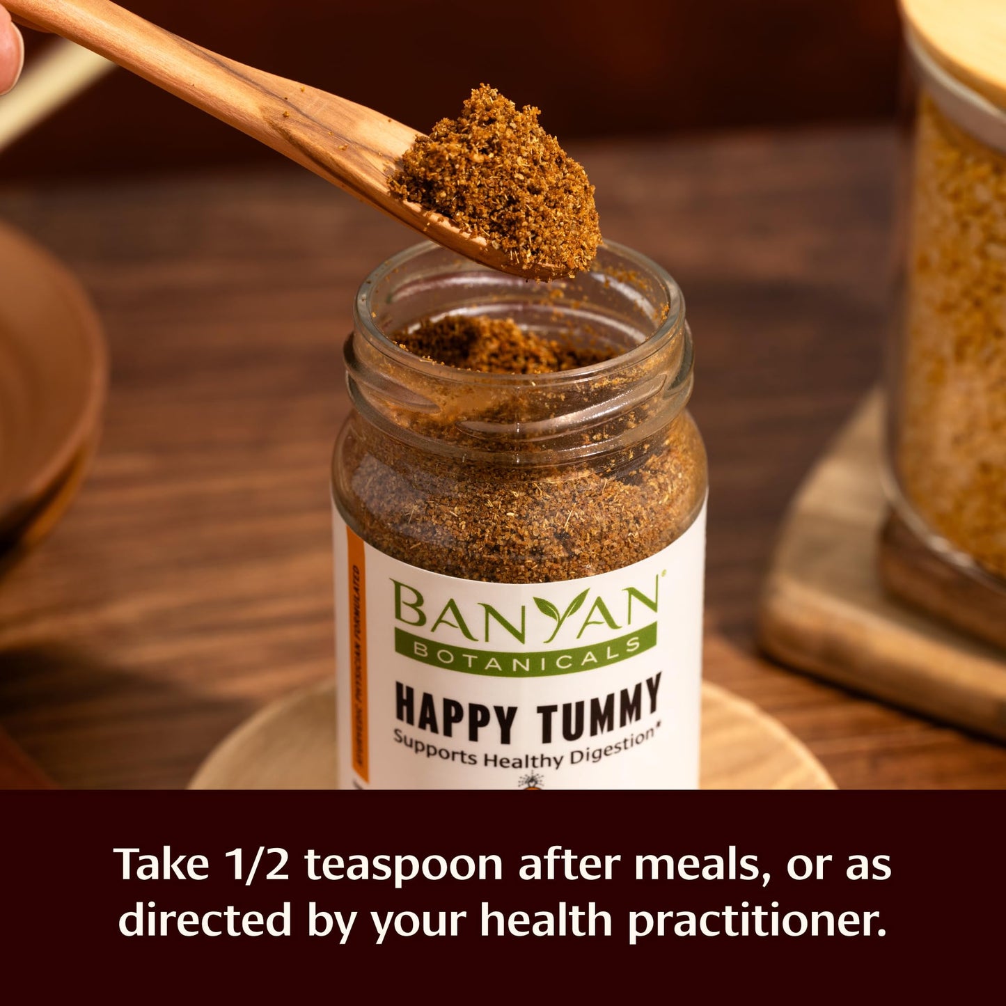 Banyan Botanicals Happy Tummy – Organic Ayurvedic Formula for Healthy Digestion – Promotes Fresh Breath and Comfortable Digestion* – 3 oz – Gluten Free, Non-GMO, Sustainably Sourced