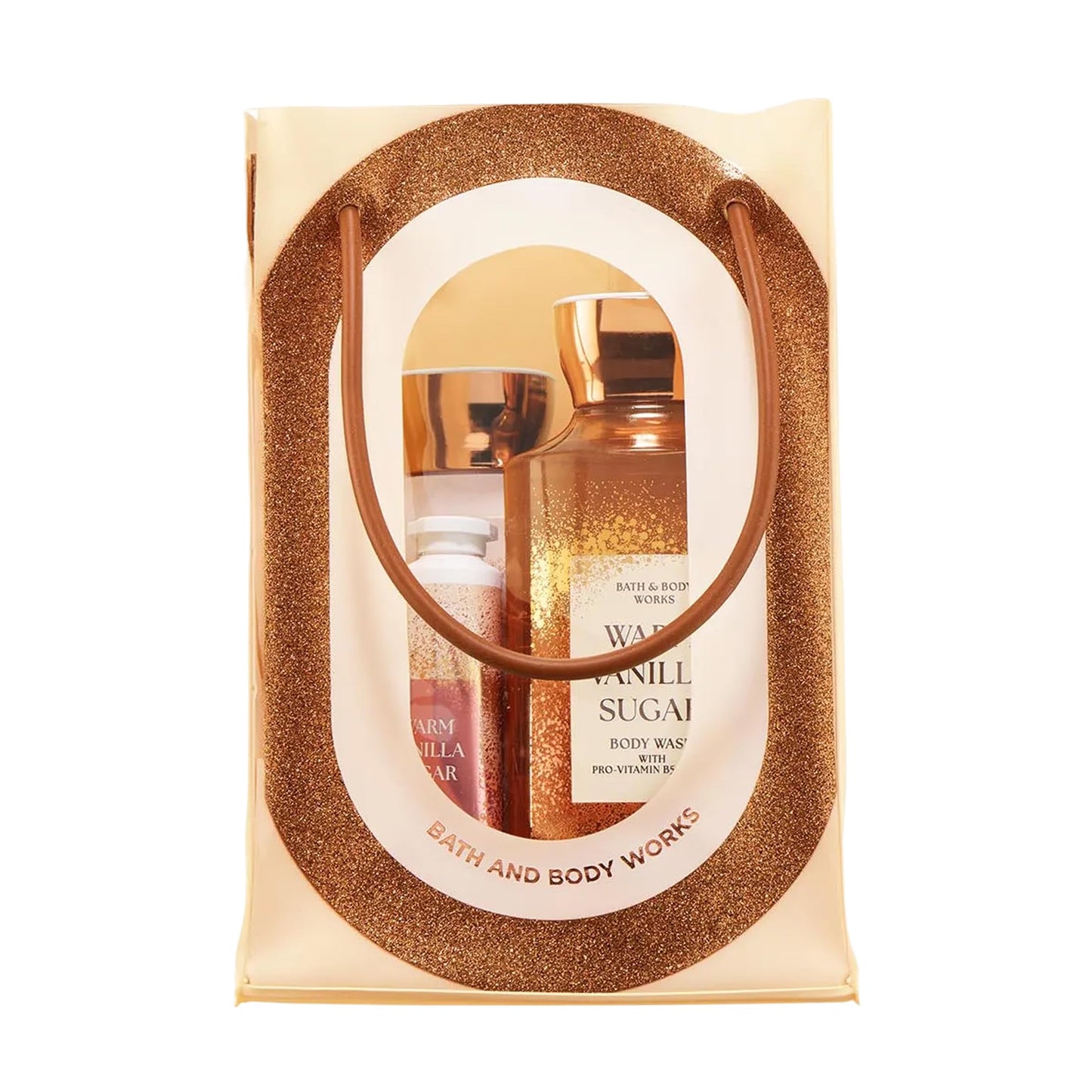 Bath & Body Works Warm Vanilla Sugar Gift Set with Body Wash, Fine Fragrance Mist, Lotion, & Hand Cream – Personal Care Collection for Gifts or Individual Use, Sugar and Sweet Vanilla Scent - 1 Pack