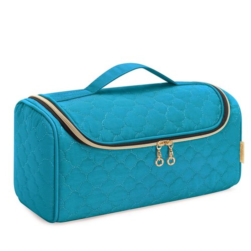 Yarwo Travel Case Compatible for Dyson Airwrap Complete Styler All Models and Attachments, Portable Storage Bag with Hanging Hook for Hair Curler Accessories, Teal (Patent Design)
