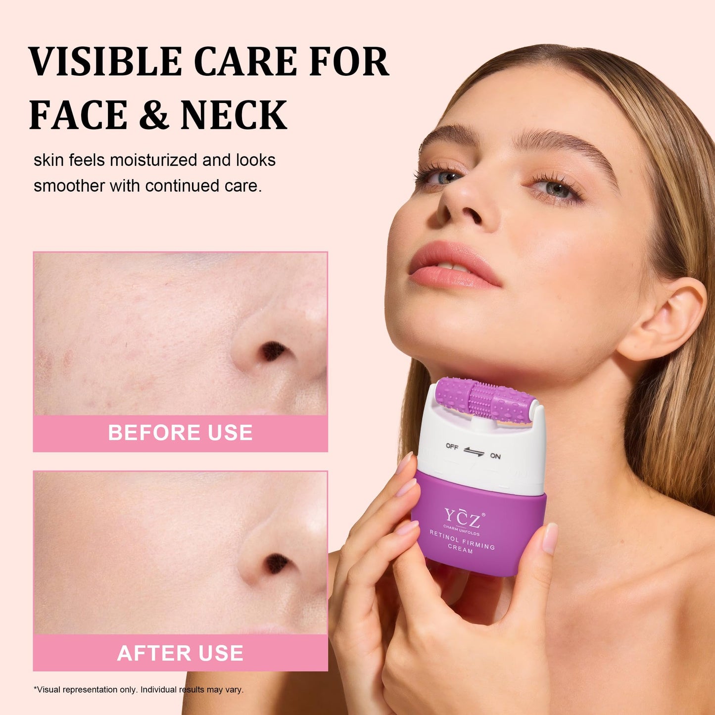 Ycz 3 in 1 Neck Cream with Retinol for Anti-wrinkle and Anti-aging, 4.76 Oz