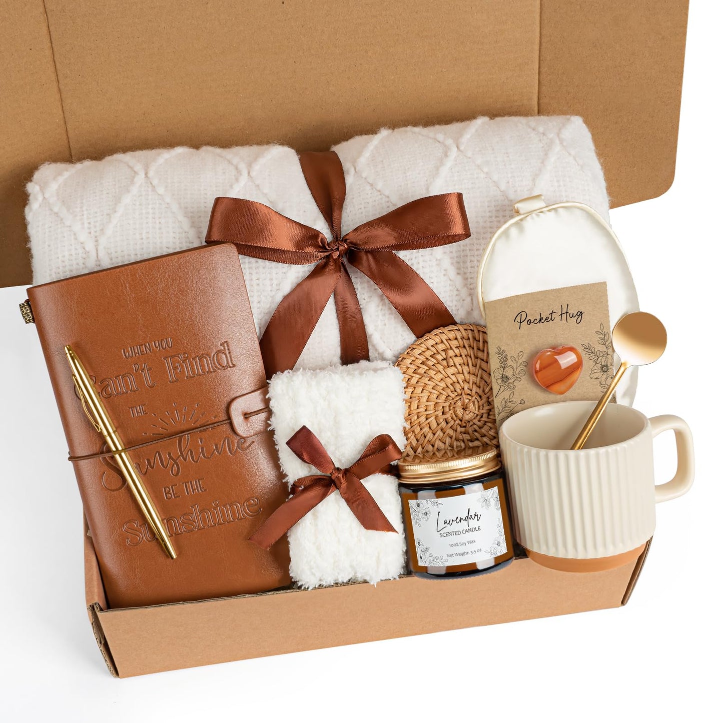 Suhctuptx Care Package for Women, Best Friend Birthday Gifts Self Care Gifts Get Well Soon Gift Baskets for Women, Thinking of You Inspirational Gift for Her Mom Friends Sisters Girlfriend