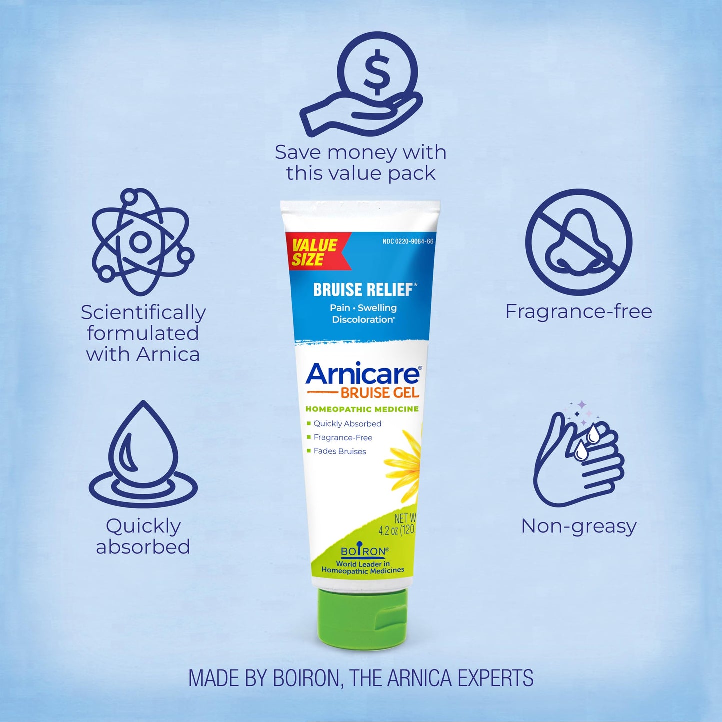 Boiron Arnicare Bruise Gel for Bruise Relief - 4.2 oz