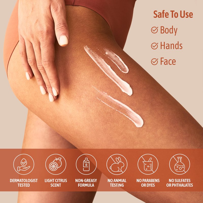 NATURE WELL Vitamin C Brightening Moisturizer Cream – Hydrating Face & Body Lotion with Coconut Oil, Helps Improve Uneven Skin Tone & Dark Spots, Anti-Aging Moisturizer for Smooth Radiant Skin, 16 Oz