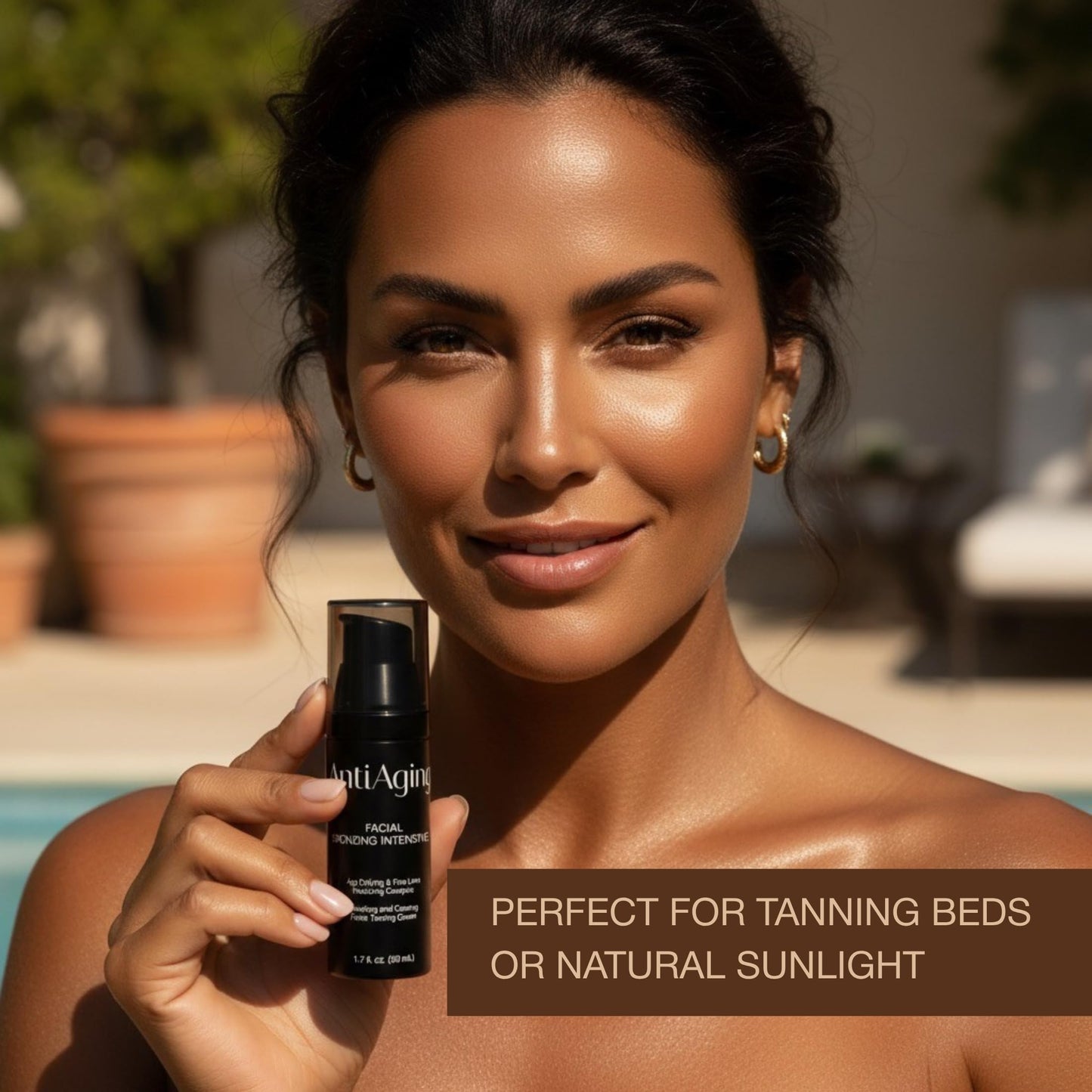 Onyx Anti-Aging Face Tanning Lotion for Tanning Beds - Hydrating Indoor Tanning Bed Lotion with TanTouch, Intense Tanning Moisturizer, Accelerates Tanning, Anti-Aging Skin Protection, 1.7 fl oz