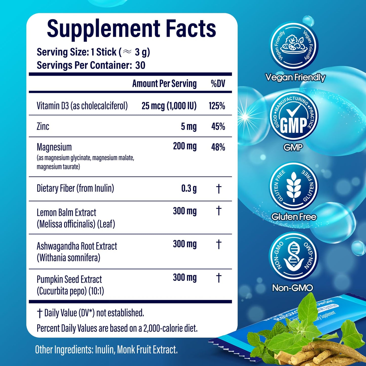 Acctry Super Calm,Cortisol Reducer,Magnesium Complex(Glycinate, Malate & Taurate) for Women and Men,Ashwagandha Root Extract,Lemon Balm, Vitamin D3 & Zinc,No Sugar,30 Servings,Raspberry Lemonade