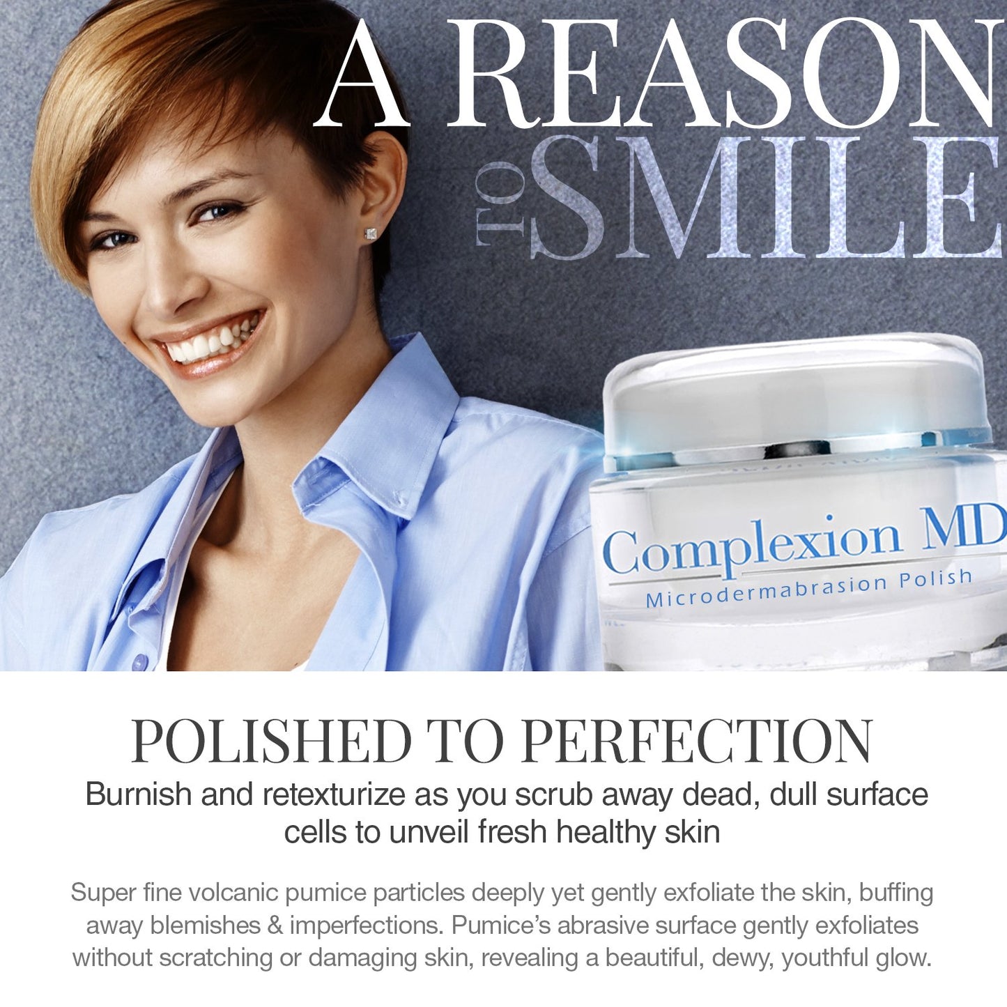 Complexion MD Anti Aging 2 Step Skin Care System (Bundle) - Microdermabrasion Scrub (1.69 oz) + Anti Wrinkle Cream (1 oz) - Reduce Fine Lines & Wrinkles - with Peptides & Hyaluronic Acid