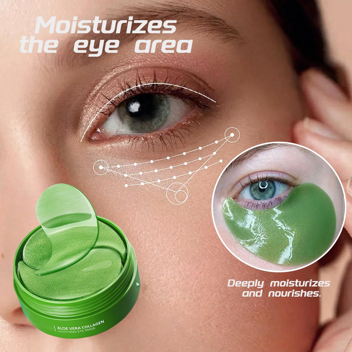 ZZCQzeze 3 Pairs Under Eye Patches,Hydrating Under Eye Masks,Moisturizing Eye Patches Bulk for Dark Circles,Undereye Mask Patches for Eye Care,Nourishing Eyemask Skin Care Set for Women 06