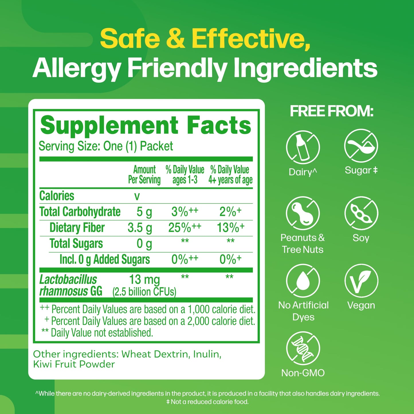 Culturelle Kids Probiotic + Fiber Packets (Ages 3+) - 24 Count - Digestive Health & Immune Support - Helps Restore Regularity (Packaging may vary)