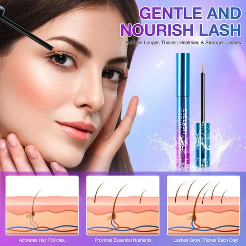 Lash Serum - Rapid Eyelash Growth Serum,eyelash serum,Lash Enhancing Serum for Eyelash Growth Thickness,Boost Thicker, Fuller, and Longer Lashes 5ml
