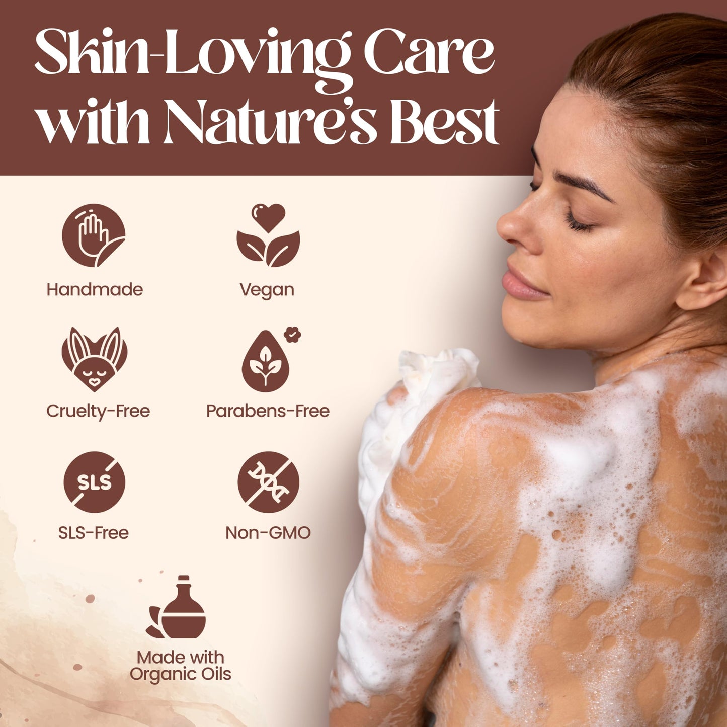 Mary Case Pine Tar Bar Soap Set of 4 | Natural Soap with Olive, Coconut & Pine Oils + Dried Mint | Vegan Bath Soap for Men & Women | Revitalizing & Soothing Skin Care