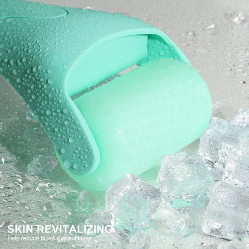 Teenitor Mint Green Ice Roller, Cold Face Roller, Ice Roller for Face & Eye Puffiness Relief, Ice Face Roller Skin Care Beauty Tools
