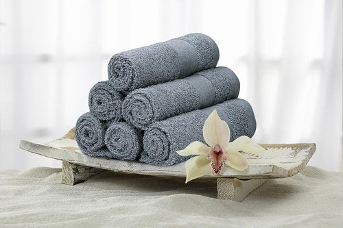 Premium Wash Cloths Pack of 12 (13" x 13" Inches)- 100% Combed Ring Spun Cotton WashCloth - Luxury Washcloths – Ultra Soft Face Towels - Highly Absorbent Wash Cloth for Face (Silver Grey)