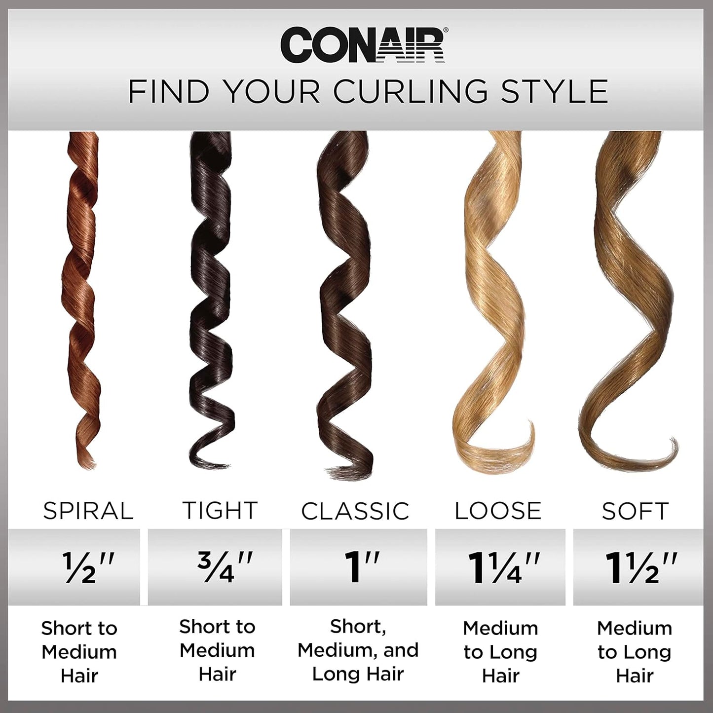 Tourmaline Ceramic Tapered Curling Wand - 1 1/4" to 3/4" for Beachy Waves