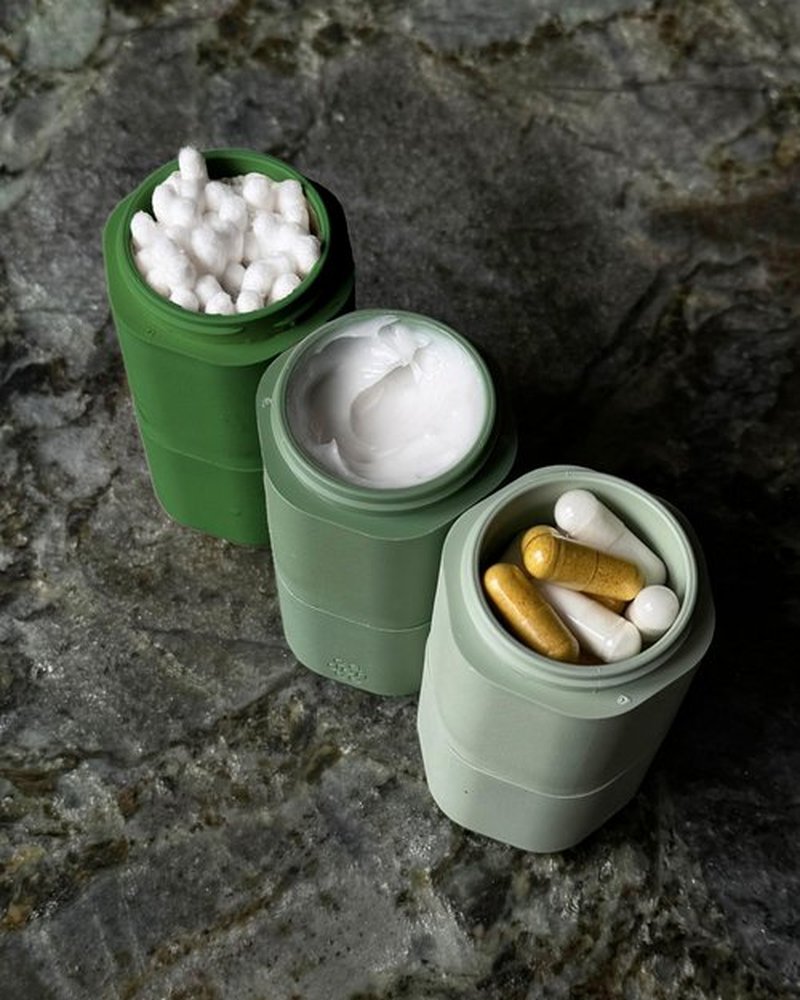 Cadence Extender - Add On to Any Flex Capsule Container - Adds Additional 1.43 Fl Oz - 3 Pack - Evergreen