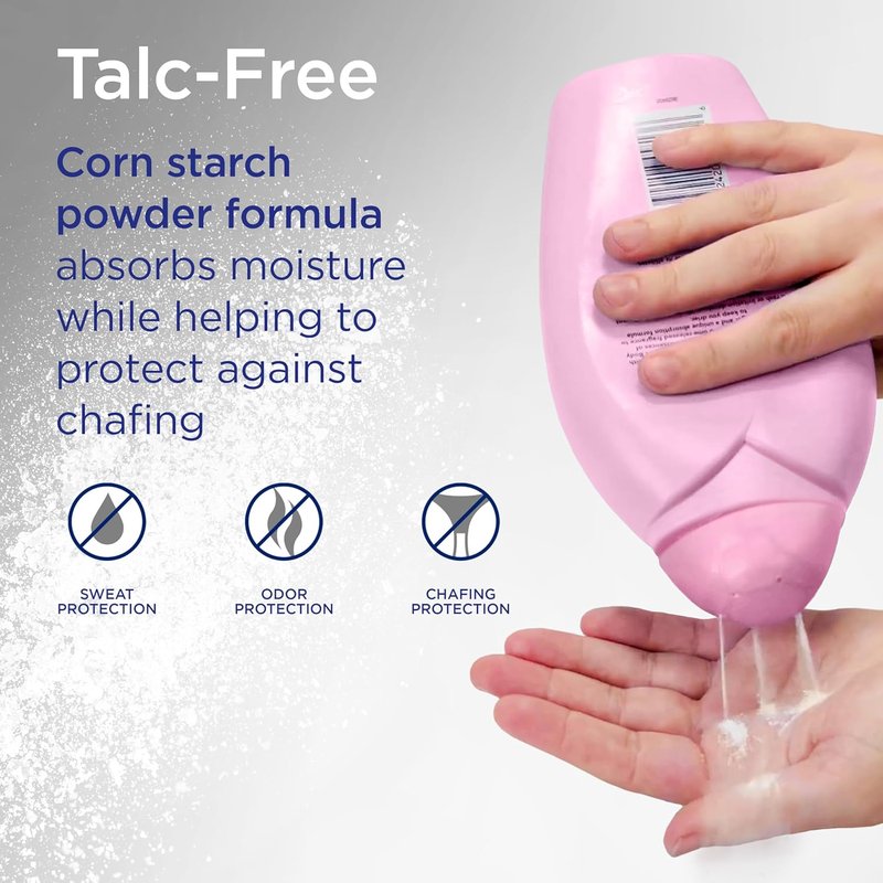 Shower to Shower Body Powder - Talc-Free Chamomile Formula for Men & Women | 8 Ounce, Sweat Absorbing, Prevents Chafing & Odor