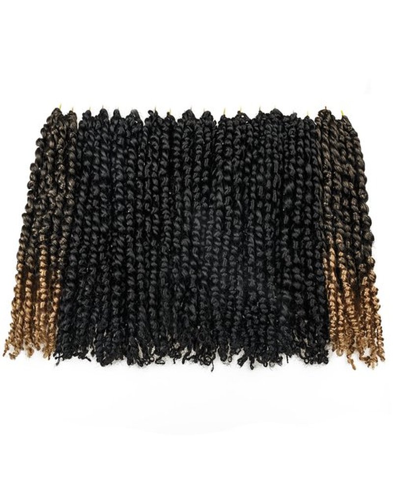 14 Inches 9 Packs Mixed Colors Combo Pack(7 packs 1B+ 2 packs T1B/27),Passion Twist Crochet Hair For Black Women- Pre-twisted Pre Looped Synthetic Braided Hair Extensions(14 Inch-9 Packs,1B+T27)