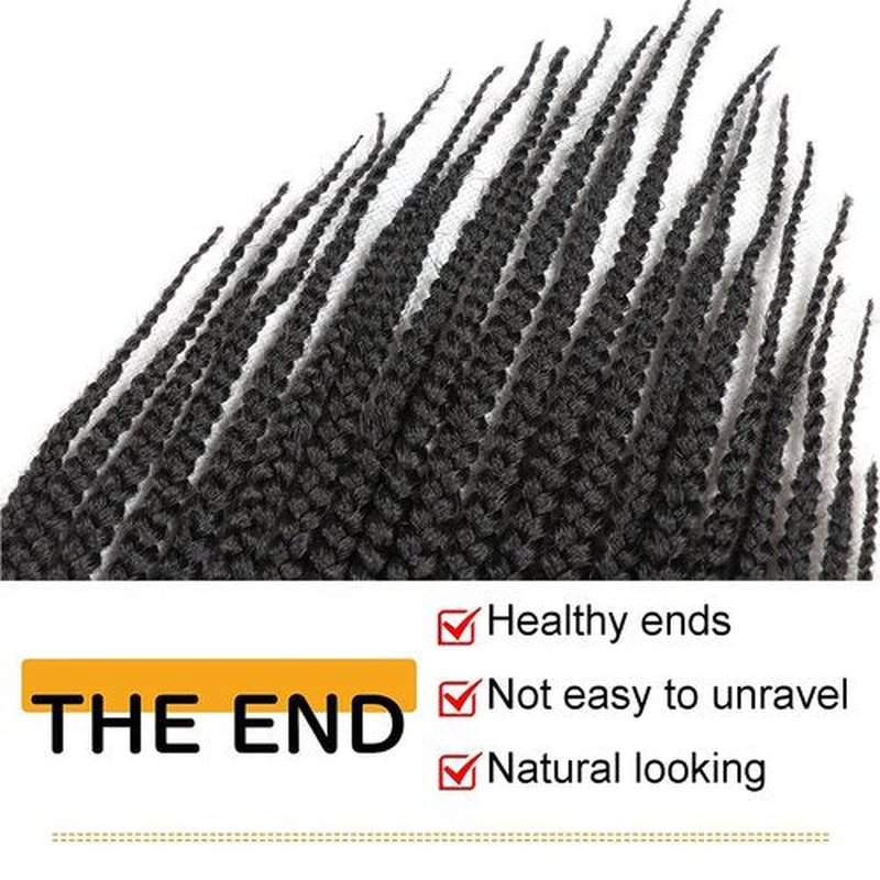 6 Packs Goddess Box Braids Crochet Hair 30 Inch Prelooped Crochet Box Braids Crochet Hair for Black Women Braiding Hair (30 Inch 6 Pack, #1B)