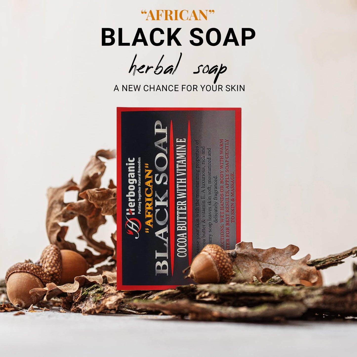 HERBOGANIC herbal Soaps pack of 6 for Men and Women Parent 5 Oz
