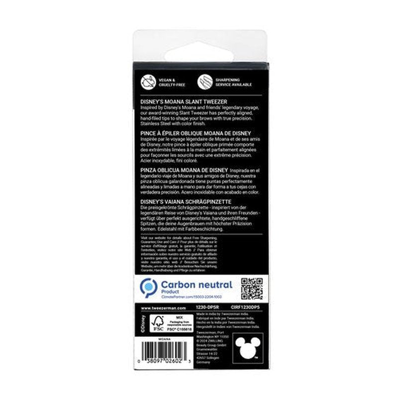 Tweezerman Moana Slant Tweezer - Eyebrow Tweezers for Women and Men
