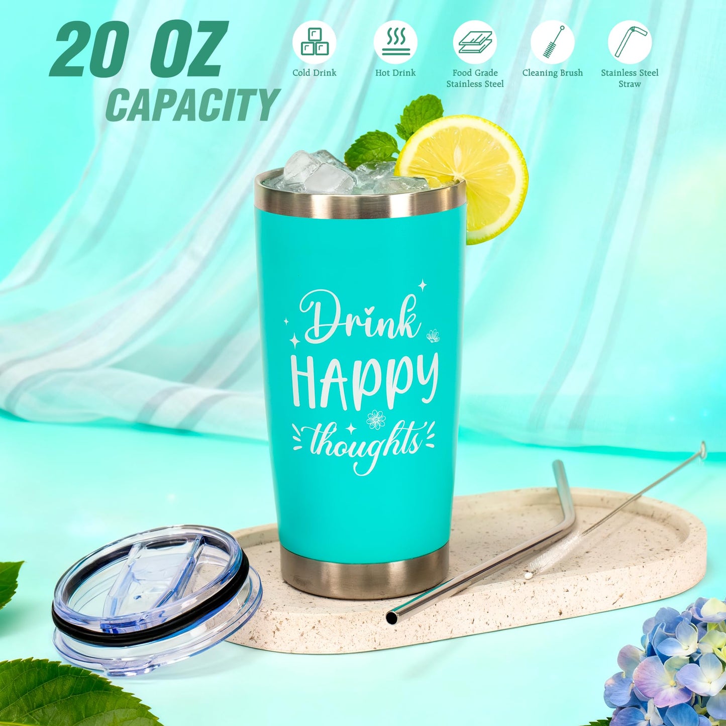 HN HAIINAA Birthday Gift for Women, Get Well Soon Gifts, Unique Self Care Gifts for Her Women Wife Girlfriend, Spa Gift Basket Set with Luxury Flannel Blanket