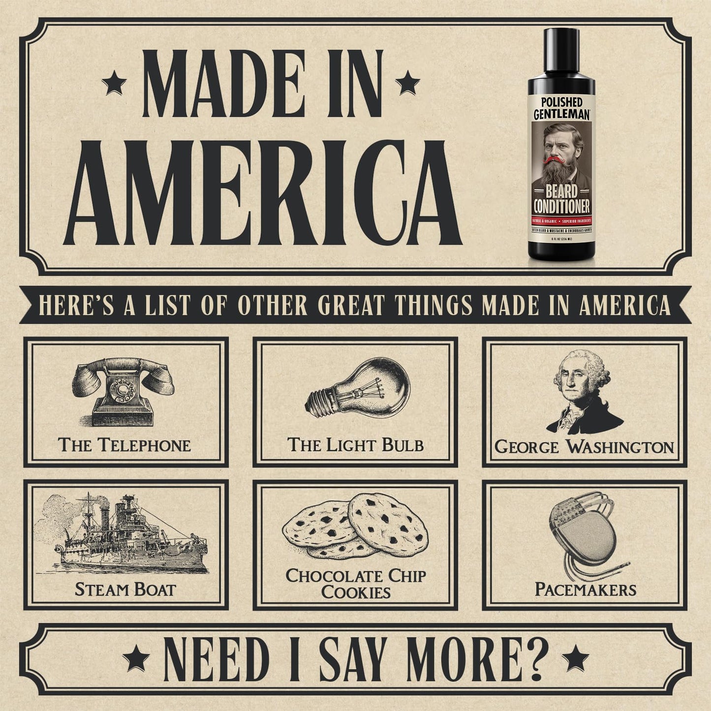 Beard Conditioner For Men With Beard Softener - Beard Thickener with Tea Tree and Beard Growth Oil - Beard Grooming and Mustache Softener - Natural Facial Hair Wash - Beard Moisturizer (8oz)