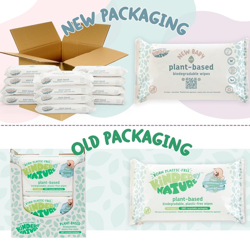 Plant-Based Baby Wipes - 100% Biodegradable & Compostable | 672 Count, 99% Plant-Based Ingredients