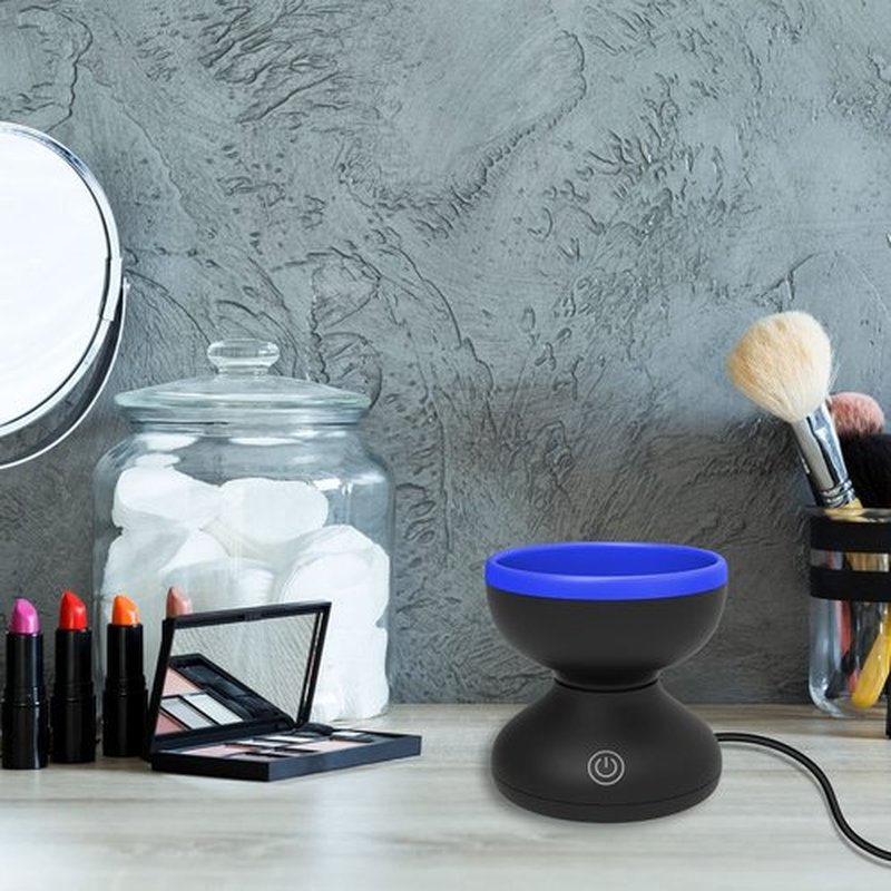 Catcan Brush Cleaner Makeup, Electric Makeup Brush Cleaner, Makeup Brush Cleaner Machine, Portable Automatic Cosmetic Brush Cleaner Tools, Paint Brush Cleaner Spinner, Fits for All Size Brushes