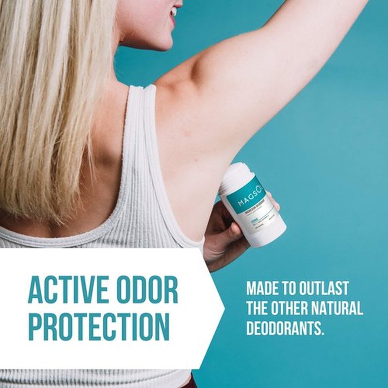 MAGSOL Aluminum Free Deodorant for Women and Men - Natural Deodorant with 4 Total Ingredients, No Baking Soda (Jasmine)