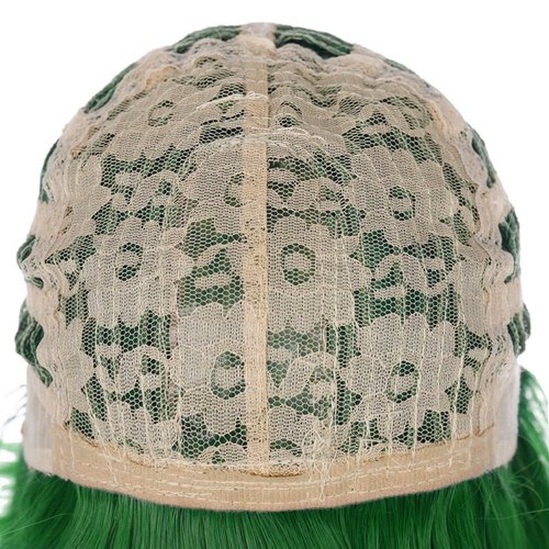 Bopocoko Green Wig Short Green Wigs for Women St Patricks Day Green Bob Wig with Bangs Natural Cute Synthetic Wigs for Halloween BU110GR