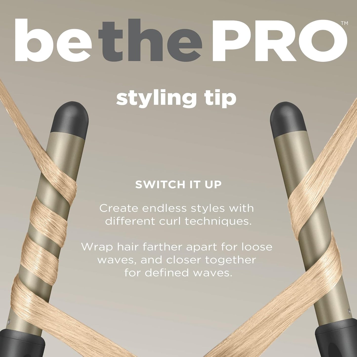 Tourmaline Ceramic Tapered Curling Wand - 1 1/4" to 3/4" for Beachy Waves