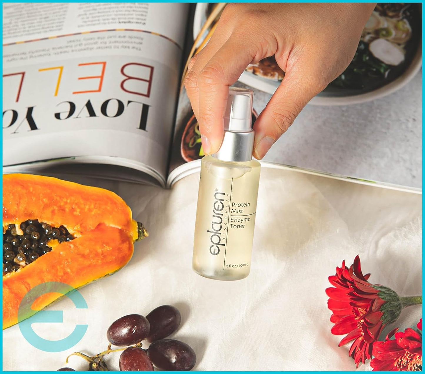 Protein Mist Enzyme Toner by Epicuren Discovery - Hydrating Facial Spray for Radiant Skin